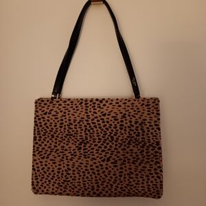 Kate Spade Leopard Print Shoulder Bag with Black Straps